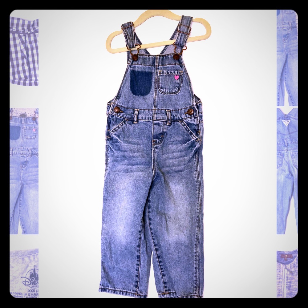 Osh Kosh Overalls w/ 7 Jeans Cardigan Set
